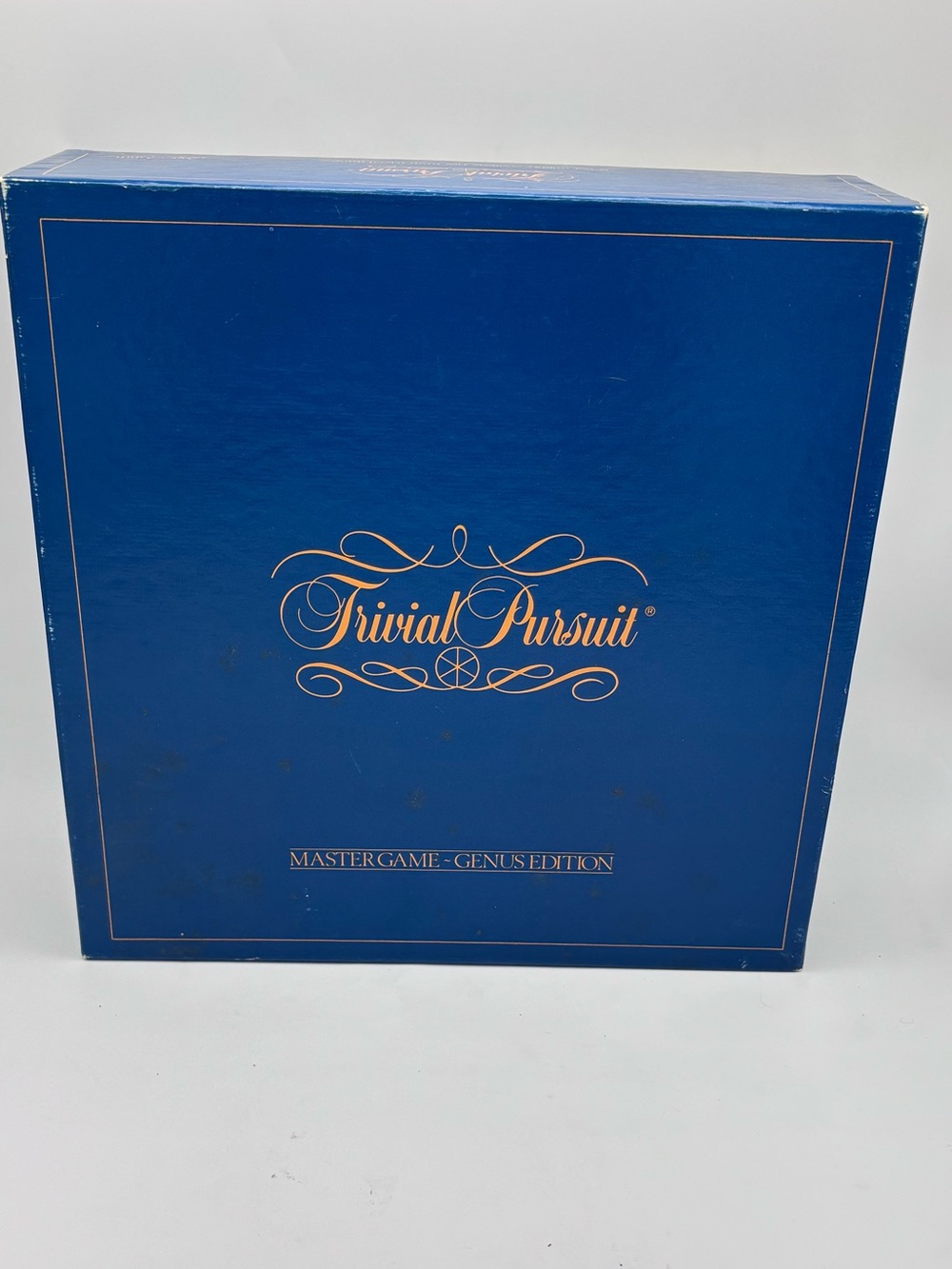 Trivial Pursuit Master Game Genus Edition Complete Vintage Board Game Blue Box
